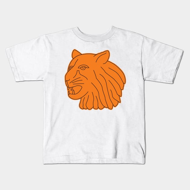 1929 Tiger head Kids T-Shirt by Clintau24